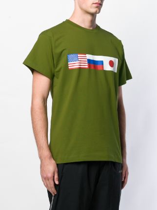 flag print T-shirt展示图