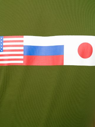 flag print T-shirt展示图