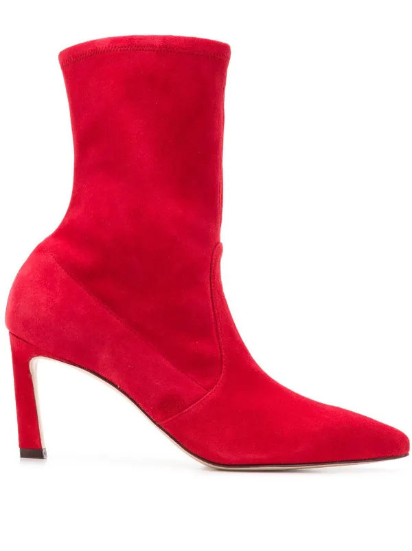 stuart weitzman rapture suede sock booties