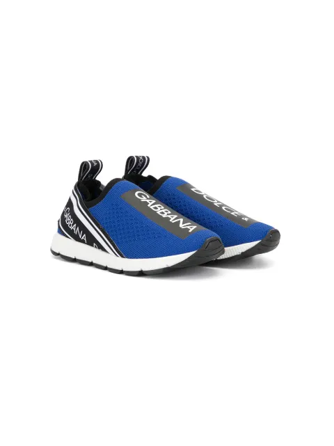 Dolce & Gabbana Kids Sorrento logo-tape slip-on sneakers