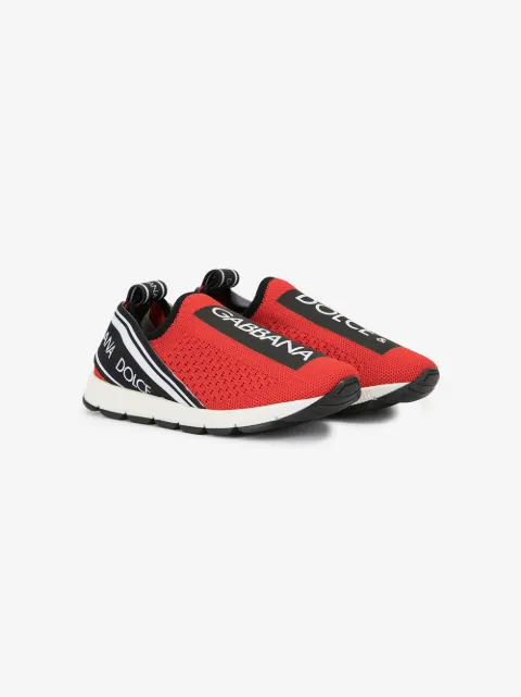 Dolce & Gabbana Kids Sorrento logo-tape slip-on sneakers