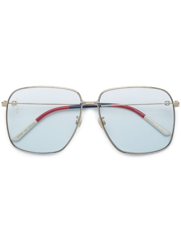 gucci tinted square sunglasses