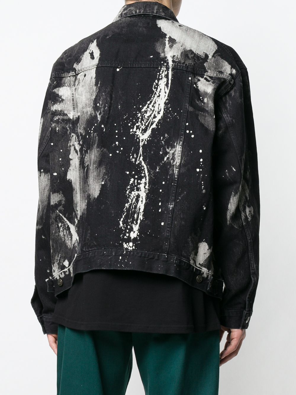 фото Balenciaga джинсовая куртка с эффектом краски