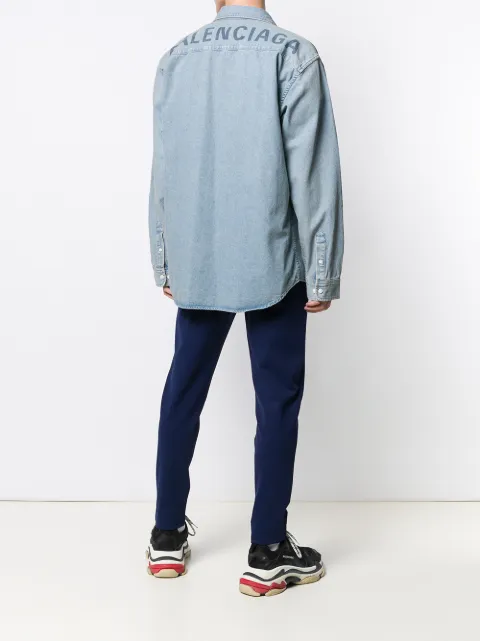 balenciaga jean shirt