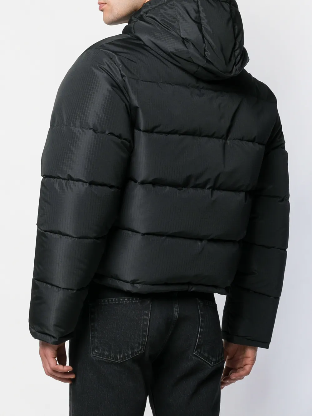 Balenciaga klein gewatteerd jack Zwart