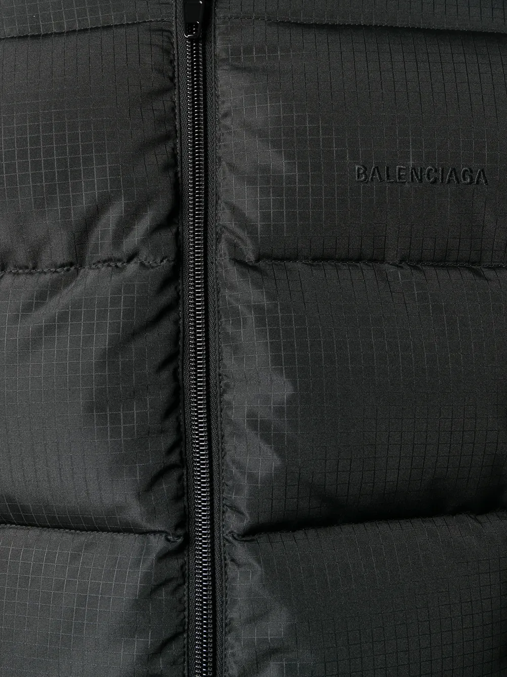 Balenciaga klein gewatteerd jack Zwart
