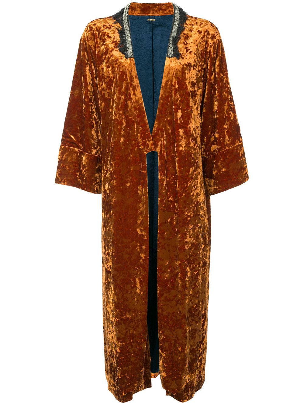 фото Muller of yoshiokubo бархатное пальто кроя кимоно