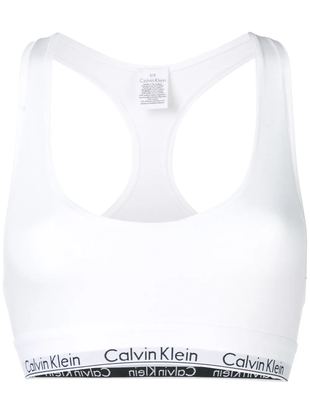 Calvin Klein logo-underband bra | White | Image 1