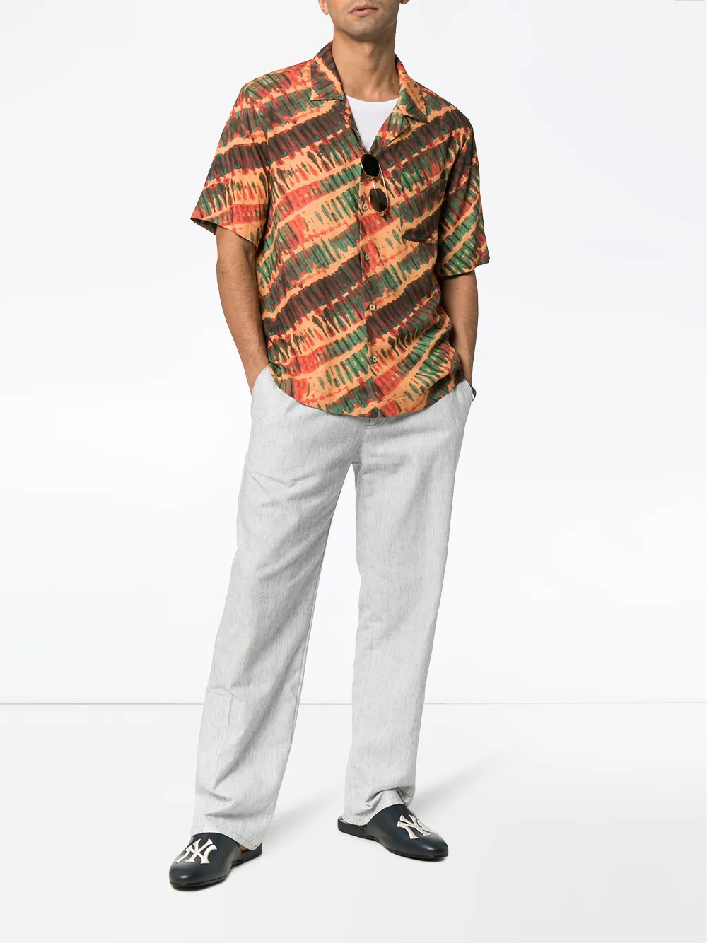 Missoni tie-dye shirt met korte mouwen - S2048 ORANGE