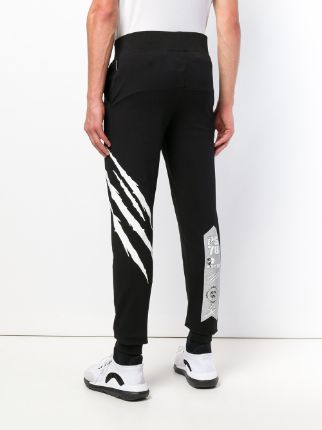 graphic print jogging bottoms展示图