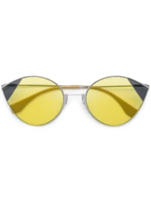 fendi cut eye sunglasses
