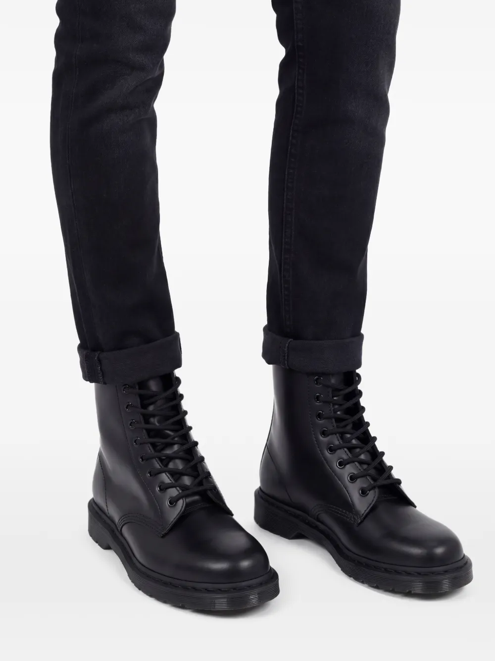  Dr. Martens Stiefel Mit Schnürung   Schwarz 