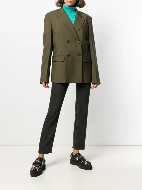 N°21 Nº21 Double-Breasted Blazer - Green