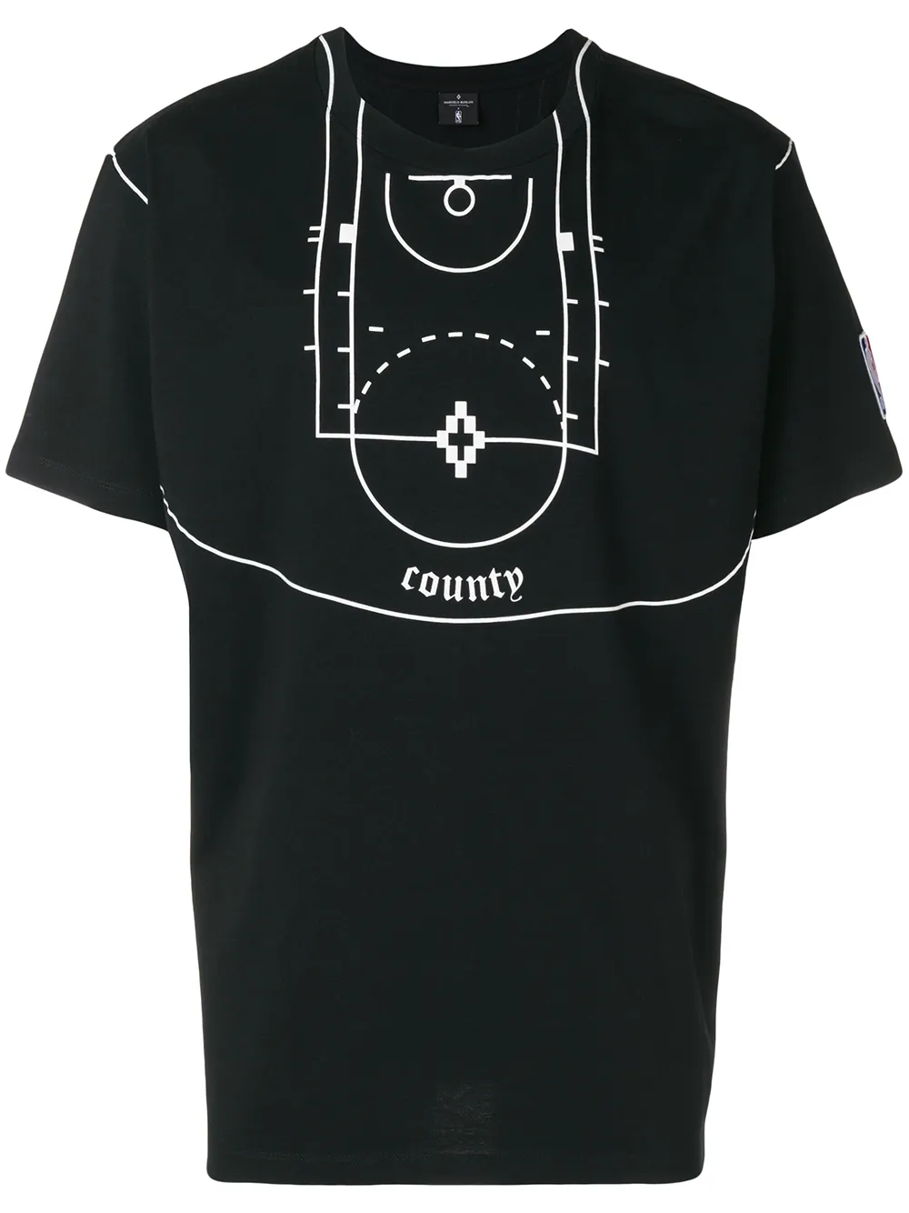 COUNTY OF MILAN T-shirt NBA Court - Nero