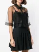Antonio Marras cropped sheer shirt