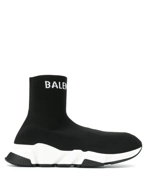 balenciaga black glitter race runner sneakers