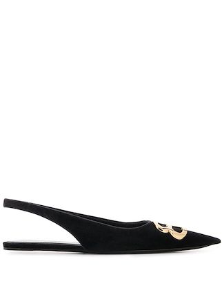 balenciaga slingback flats