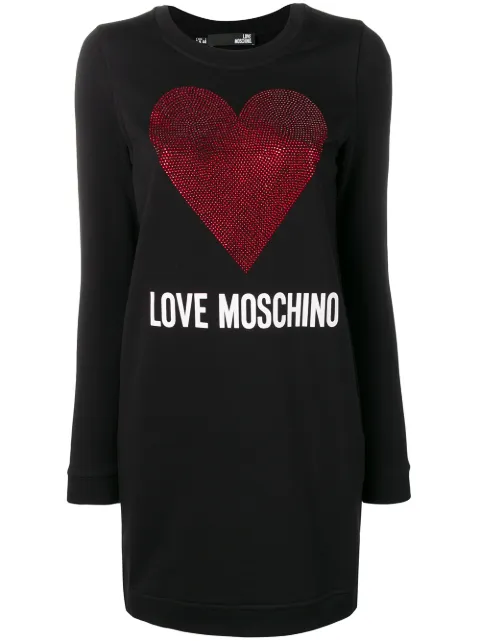Rhinestone Heart Dress