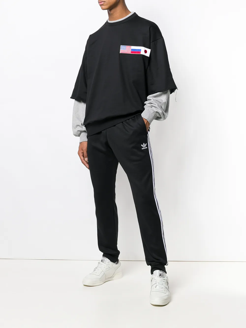 gosha rubchinskiy layered sweatshirt