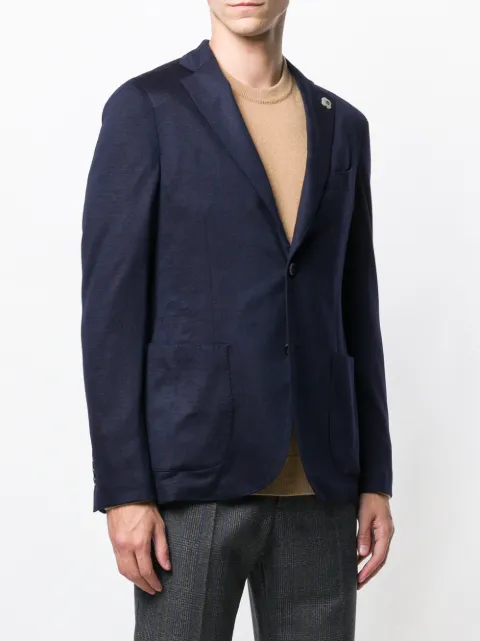 LARDINI LARDINI SMART BLAZER - BLUE