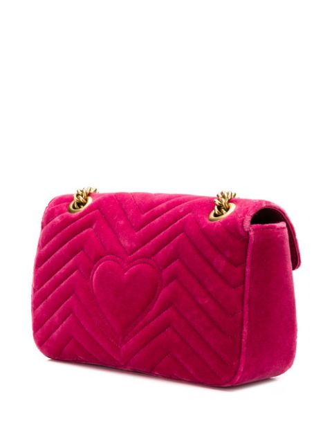 pink gucci bag with heart