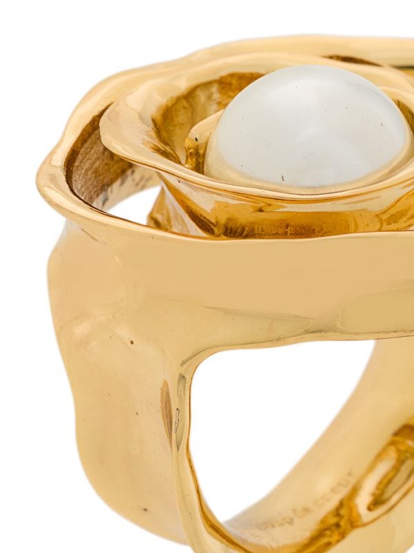 Coup De Coeur Wild Rose Pearl Ring Aw19 Farfetch Com