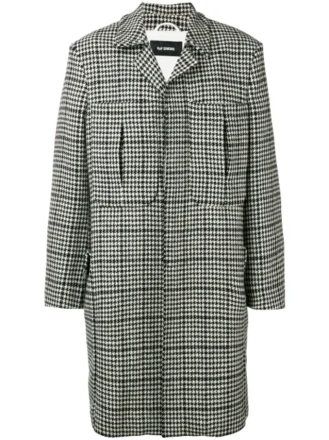 Raf Simons houndstooth coat