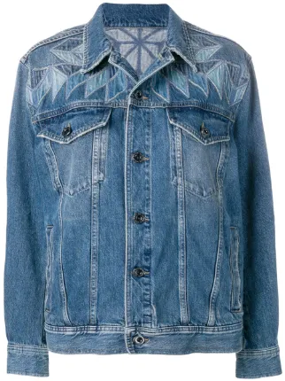 diesel black gold denim jacket