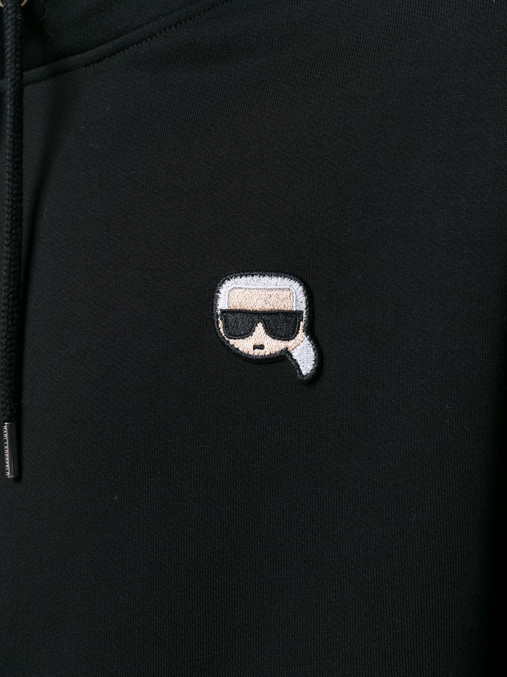 фото Karl lagerfeld толстовка с капюшоном и нашивкой 'ikonik'