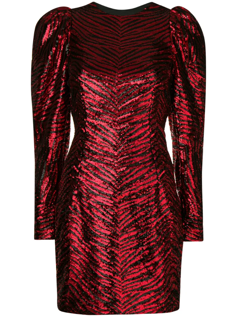 Alexandre Vauthier платье со структурными рукавами