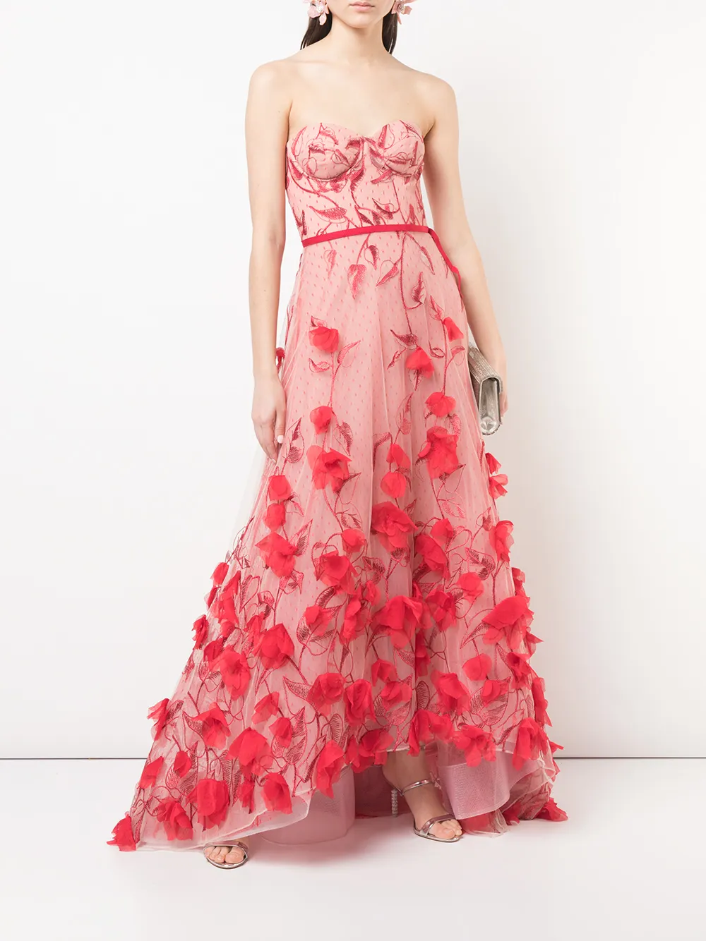 marchesa notte strapless