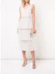Image 2 of Marchesa Notte frilled midi dress
