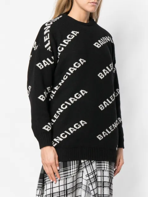 balenciaga monogram sweater