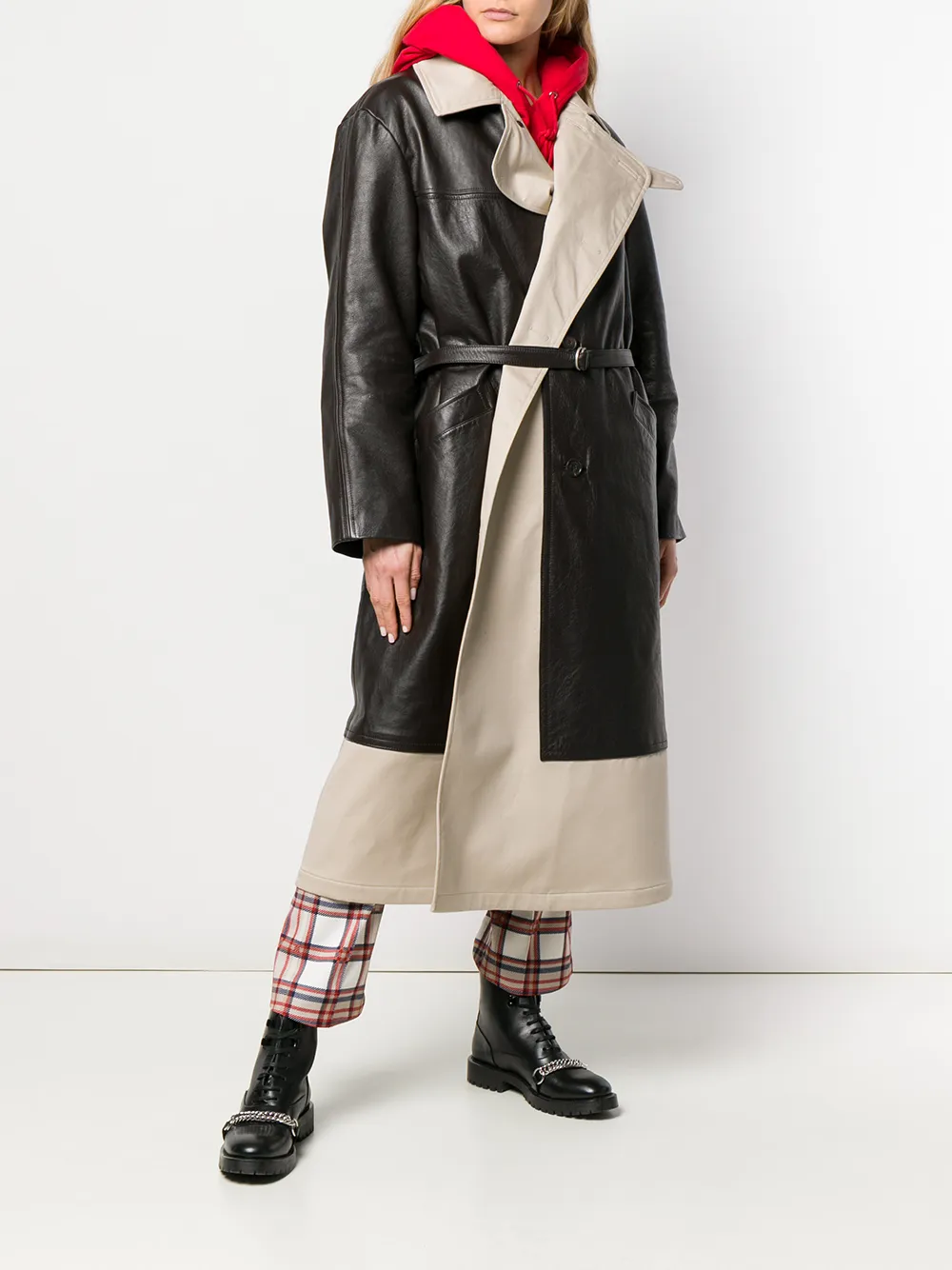 balenciaga layered coat