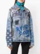 Balenciaga graffiti oversized denim jacket