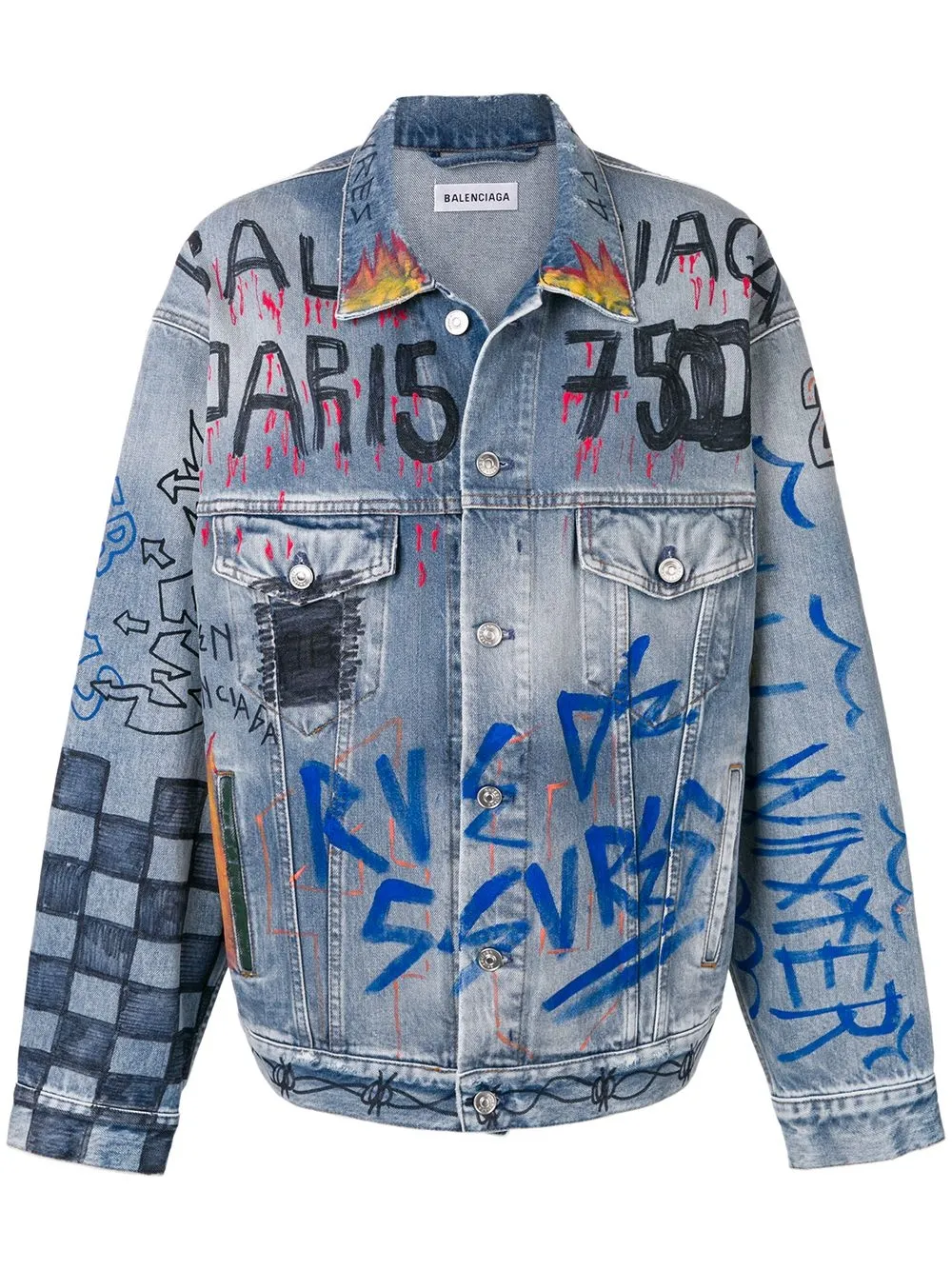 Graffiti hotsell denim jacket