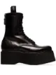 Image 1 of R13 black Double Stack lace-up leather boots