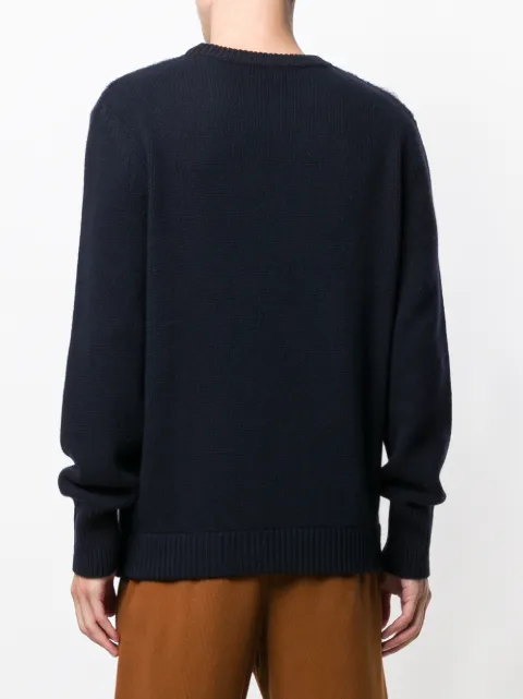 ROBERTO COLLINA ROBERTO COLLINA CREW NECK FUR JUMPER - BLUE