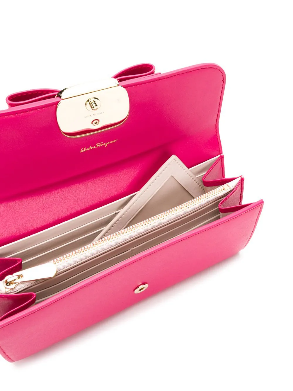 Ferragamo Vara Rainbow wallet Roze