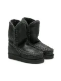 Mou Kids stitched slip-on boots - Black