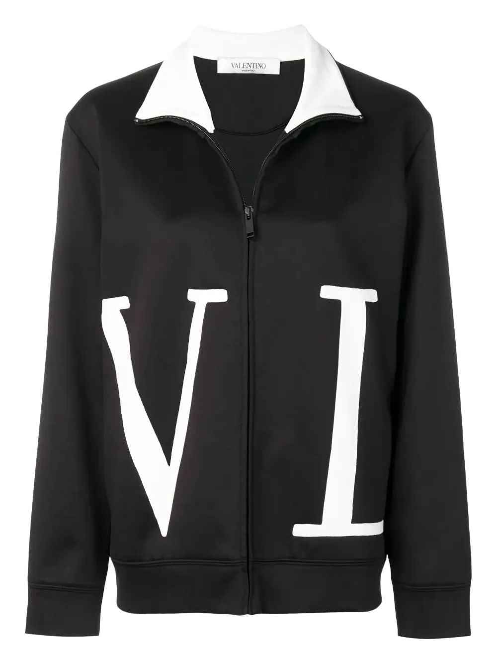 Valentino Garavani Sweater met rits Zwart