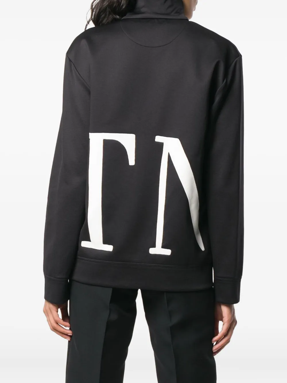 Valentino Garavani Sweater met rits Zwart