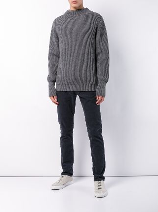 ribbed knitted jumper展示图