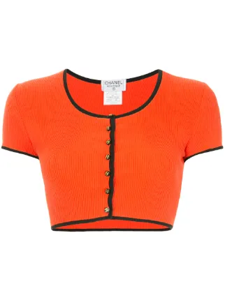 Chanel Pre-Owned Cropped Button Down 