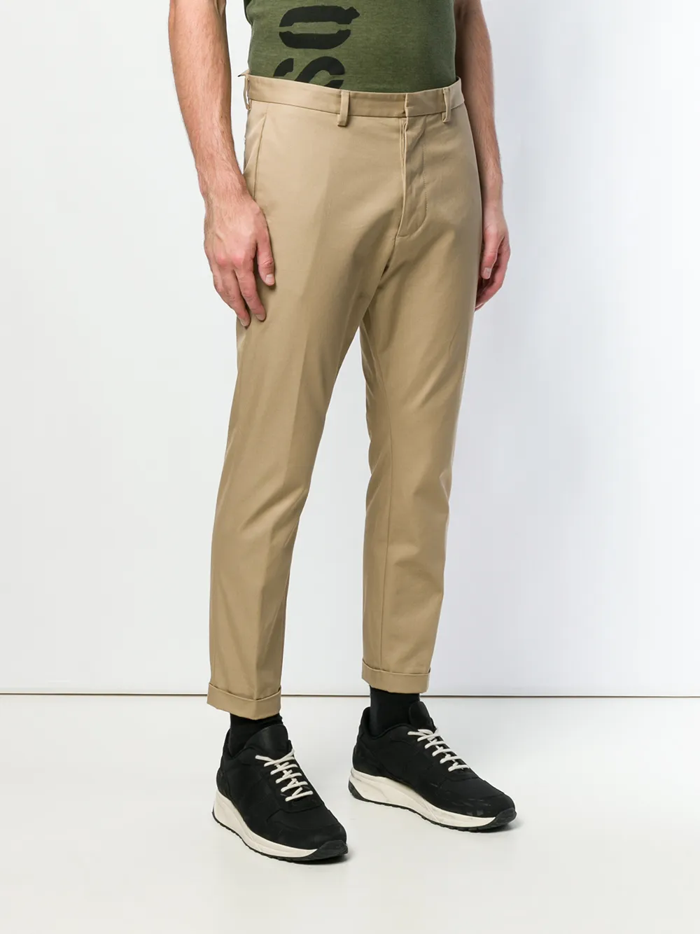 DSQUARED2 cropped chino trousers Beige