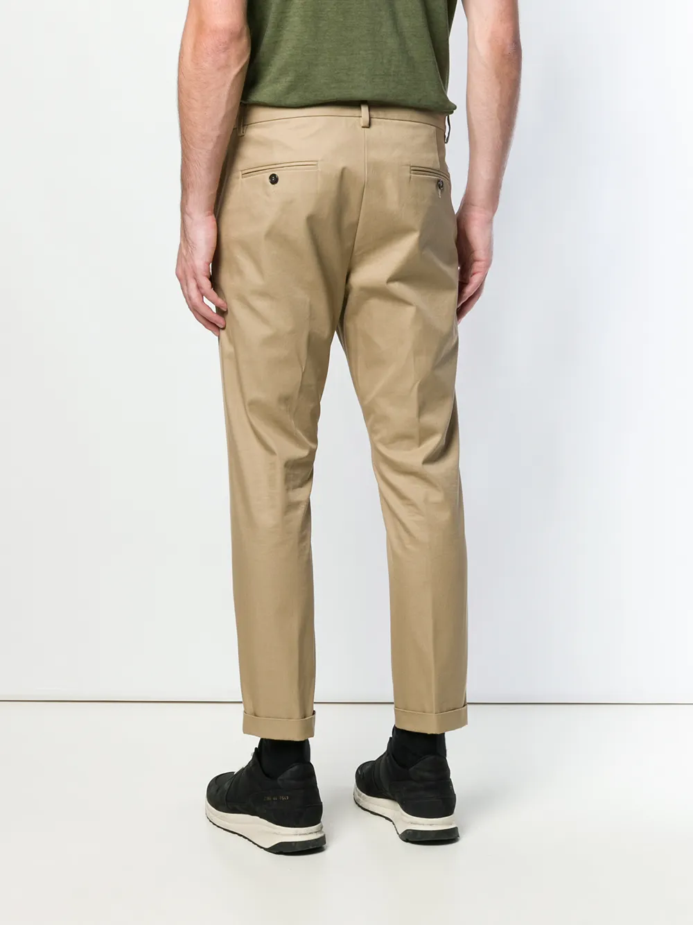 DSQUARED2 cropped chino trousers Beige