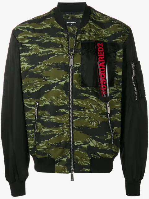 DSQUARED2 camouflage bomber jacket