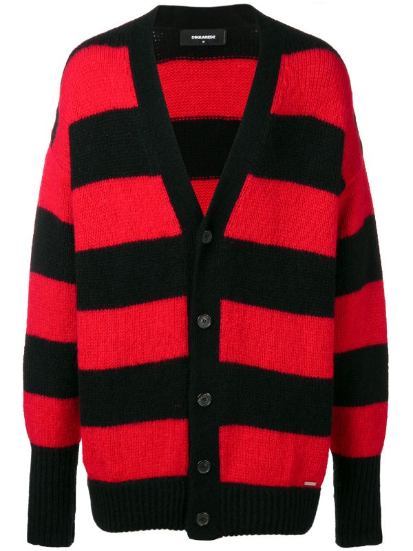 dsquared2 black and red jumper
