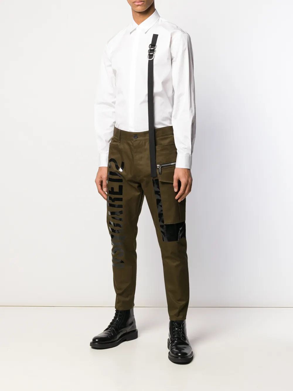  Dsquared2 Hemd Mit Riemen   Weiß 