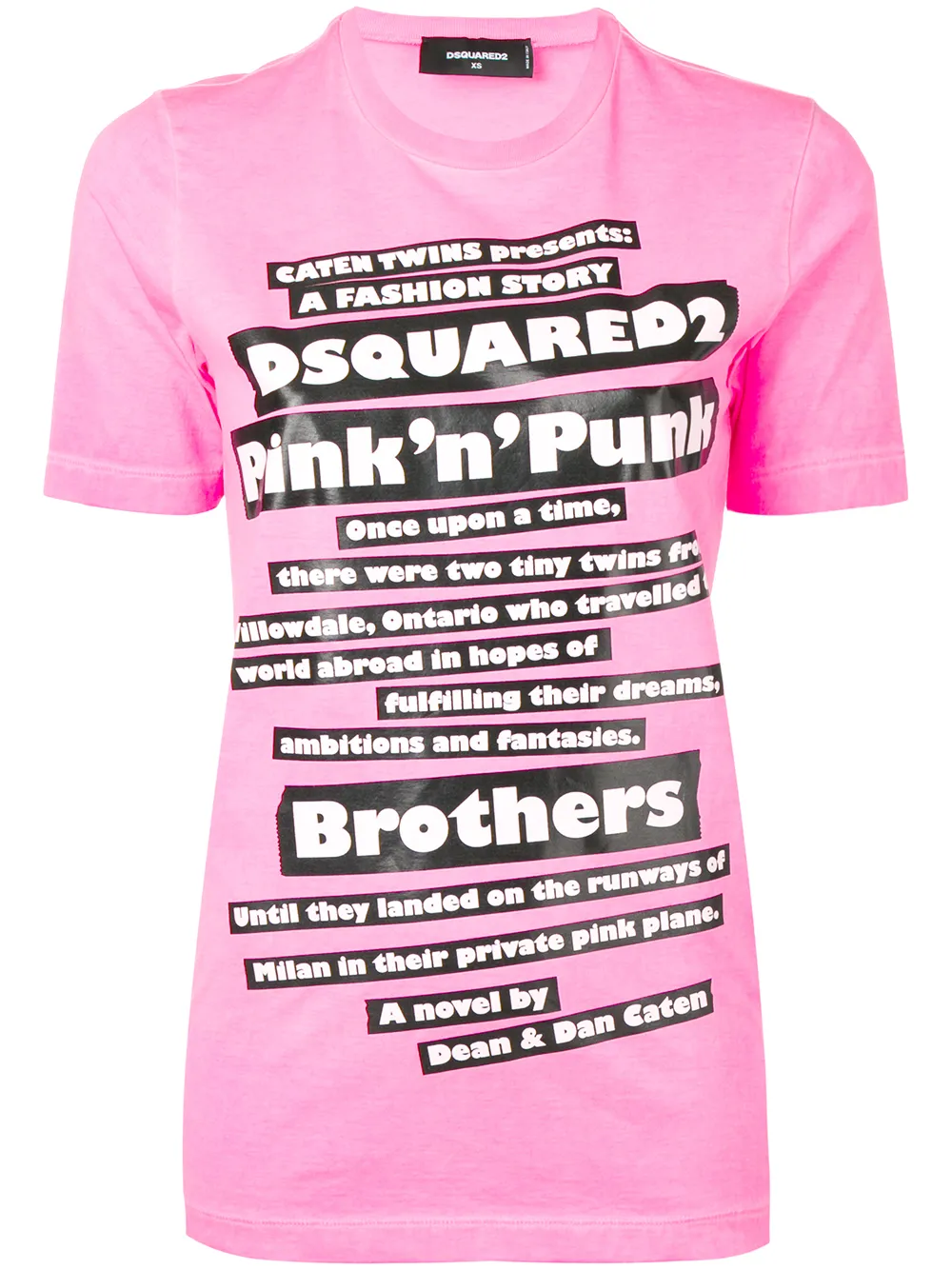 DSQUARED2 T-Shirt mit Print - Rosa